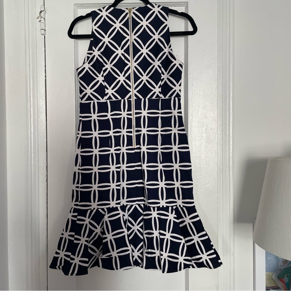 Sara Campbell Geometric Flared Ruffled Dress - Picture 2 of 6